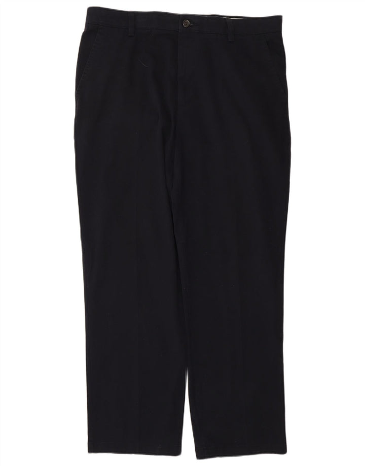 DOCKERS Mens Classic Fit Chino Trousers W34 L30 Navy Blue Cotton Classic