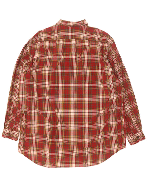 Abercrombie & Fitch Mens Big Shirt 2XL Red Check