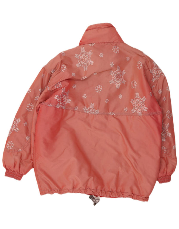 RODEO Mens Anorak Jacket UK 42 XL Pink Geometric Polyester