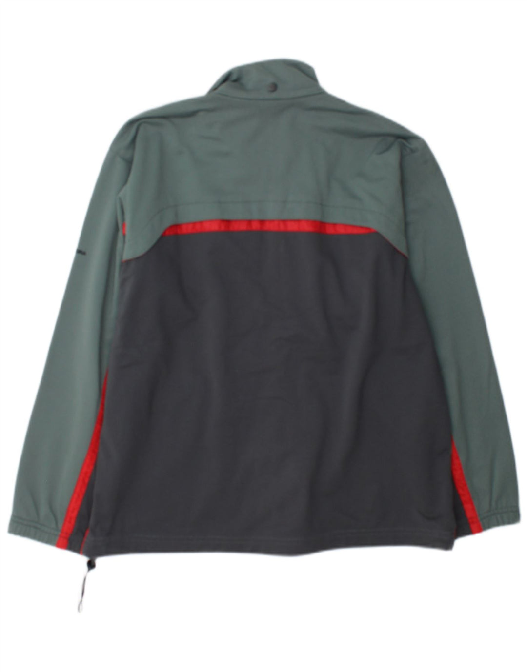 Diadora Boys Tracksuit Top Jacket 14-15 Years Green Colourblock Polyester