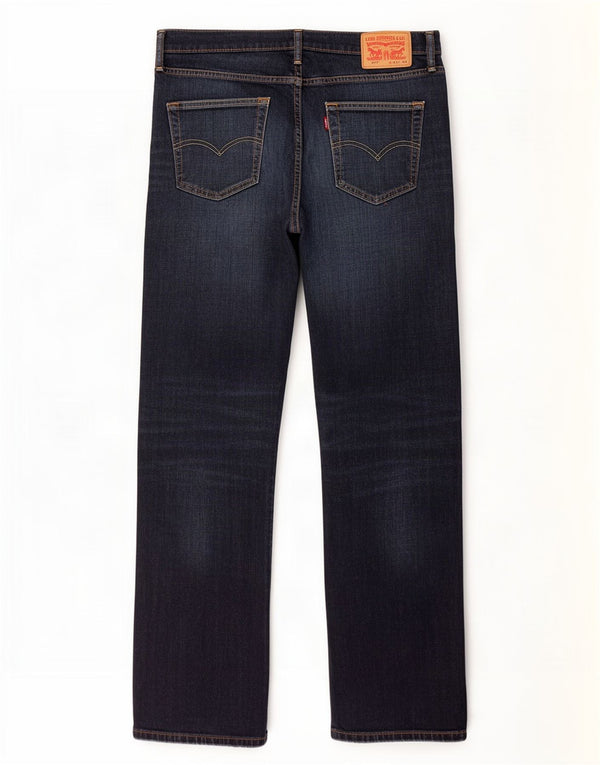 Levi's Mens 504 Straight Jeans W34 L34 Blue Cotton