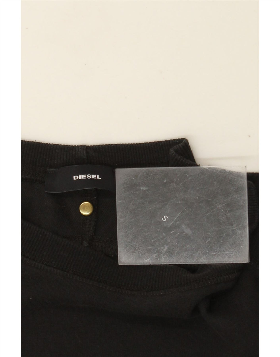 DIESEL Mens Graphic Sweatshirt Jumper Small Black