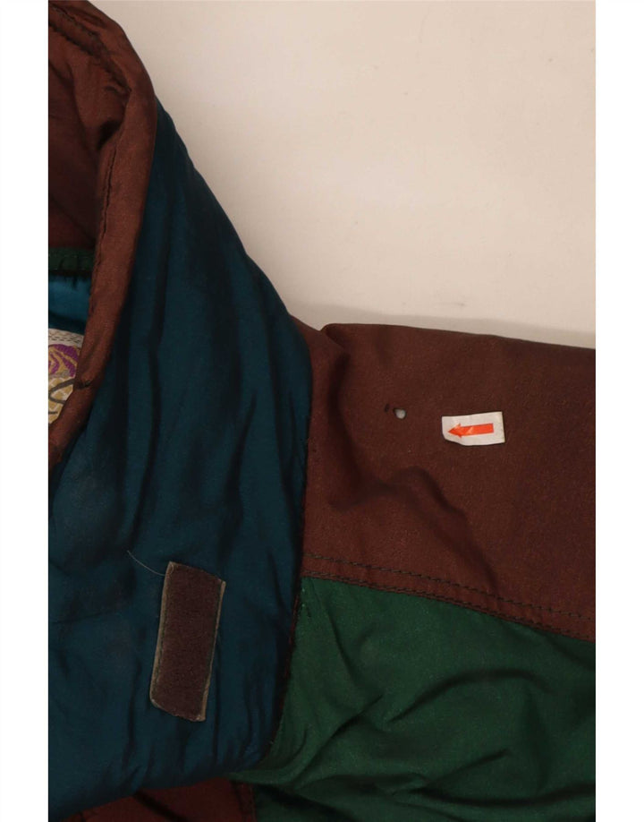 Silvy Mens Ski Jacket IT 52 XL Green Colourblock Polyester