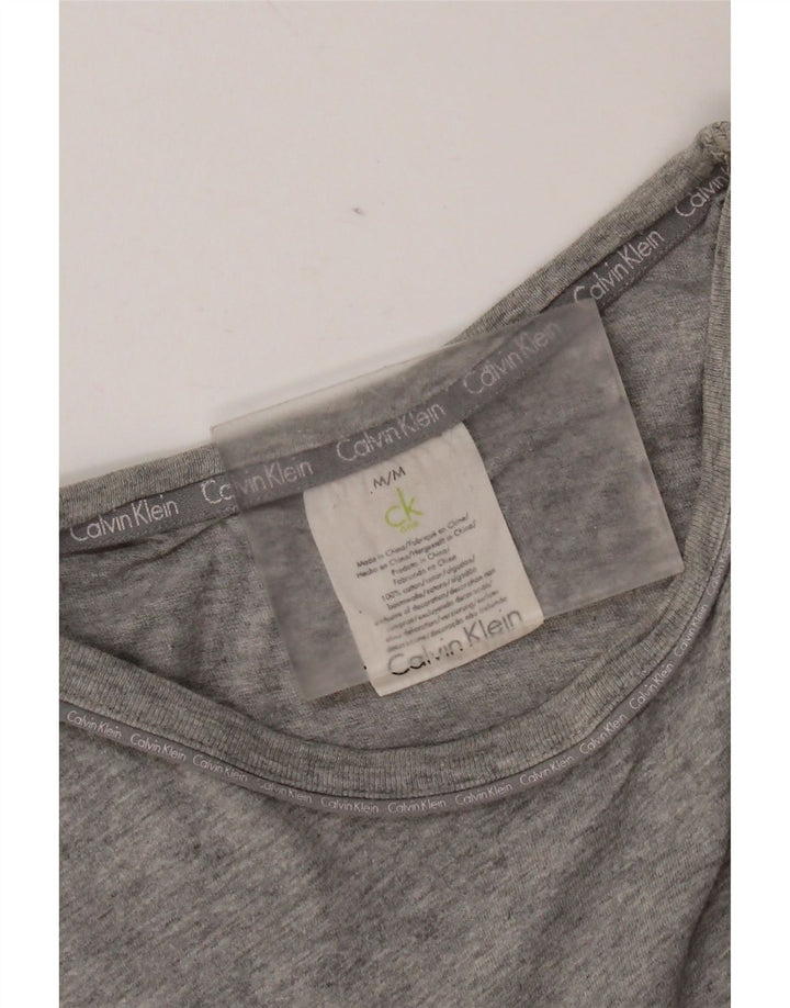 Calvin Klein Mens T-Shirt Top Medium Grey Flecked Cotton