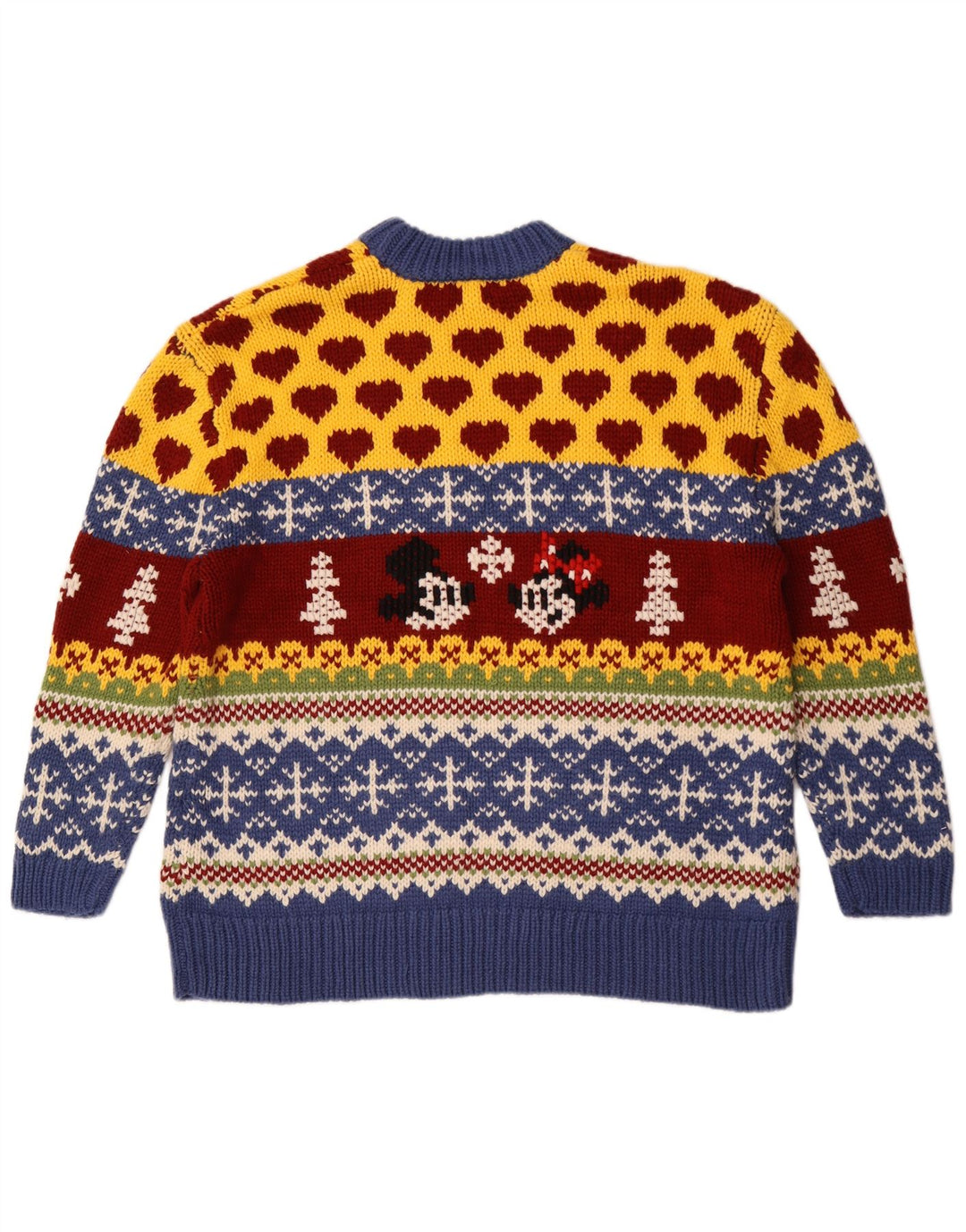 Zara Mens Mickey Mouse Crew Neck Jumper Sweater Medium Multicoloured