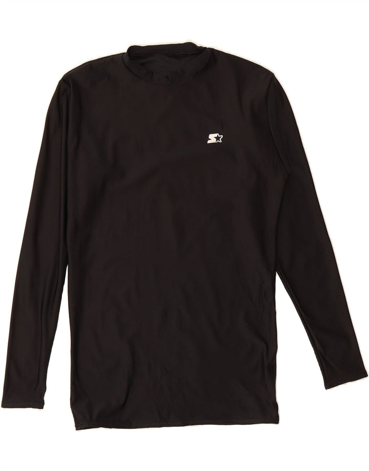 STARTER Mens Top Long Sleeve XL Black Polyester Vintage Starter and Second-Hand Starter from Messina Hembry 