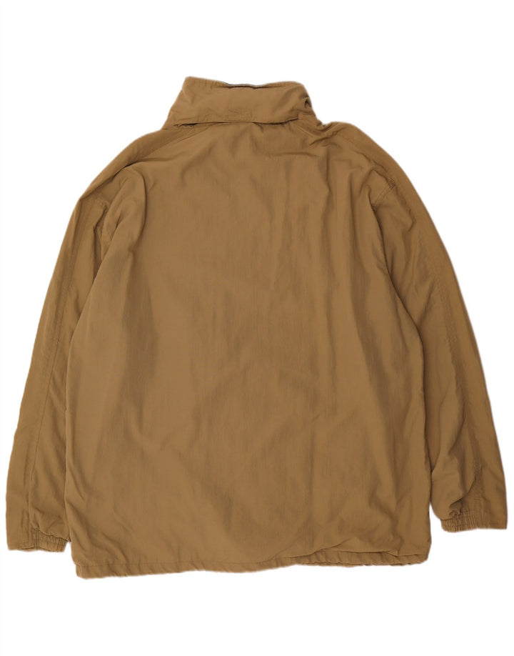 Diadora Mens Hooded Rain Jacket UK 40 Large Khaki Polyamide