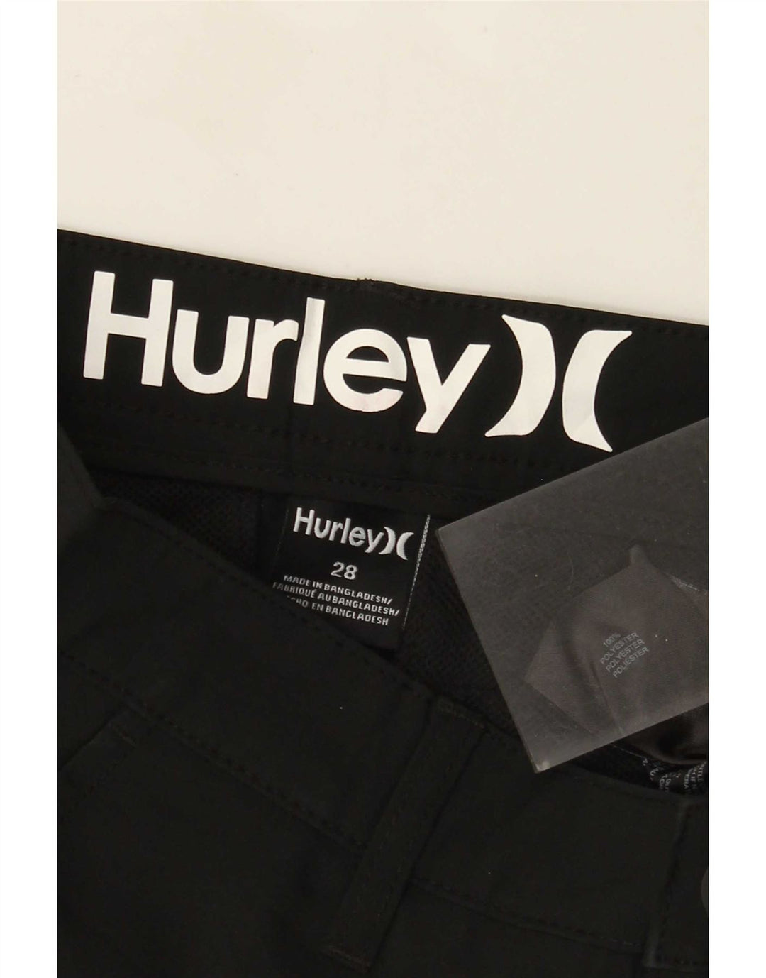 Hurley Mens Chino Shorts W28 Small Black Polyester