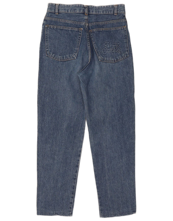 Mash Womens High Waist Jeans IT 46 Large W30 L28 Blue Cotton