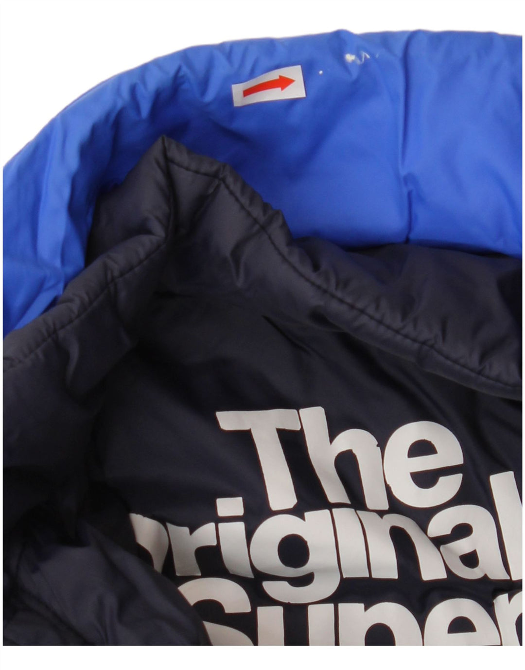 SUPERDRY Womens Padded Jacket UK 10 Small Blue Polyester