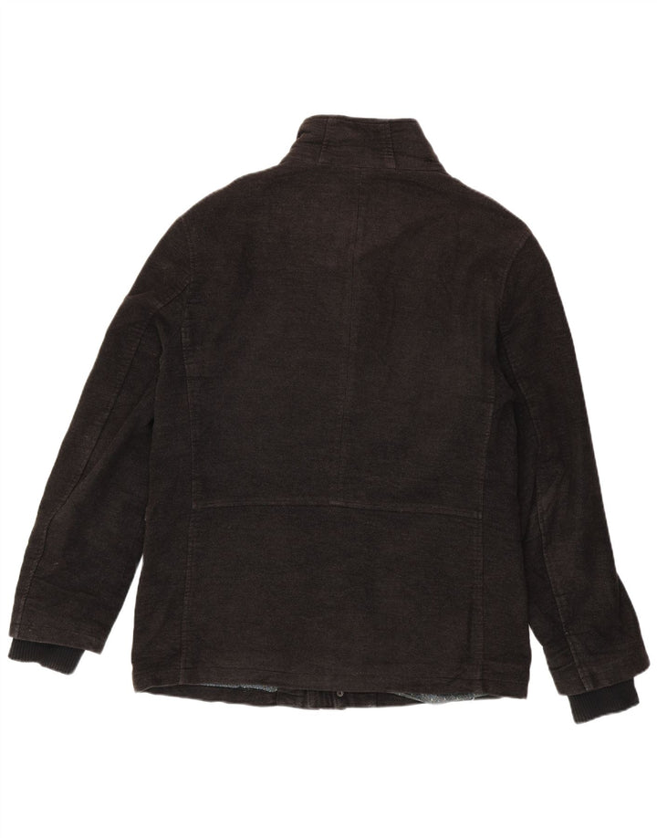 Marks & Spencer Mens Windbreaker Jacket UK 38 Medium Grey Cotton