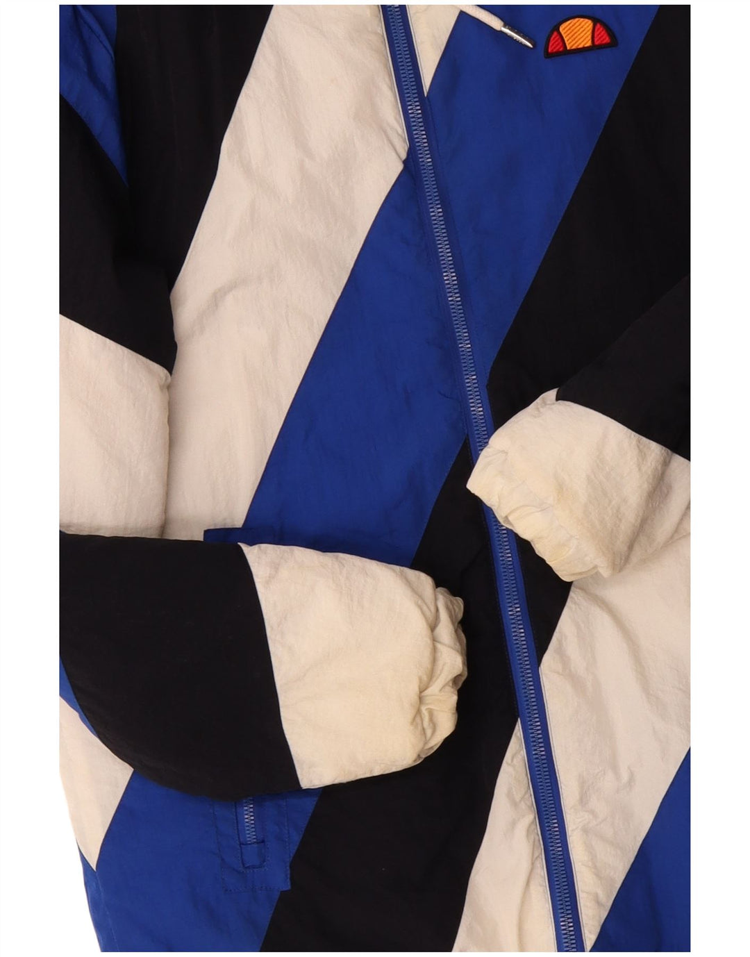 Ellesse Mens Padded Jacket UK 38 Medium Blue Colourblock Polyester