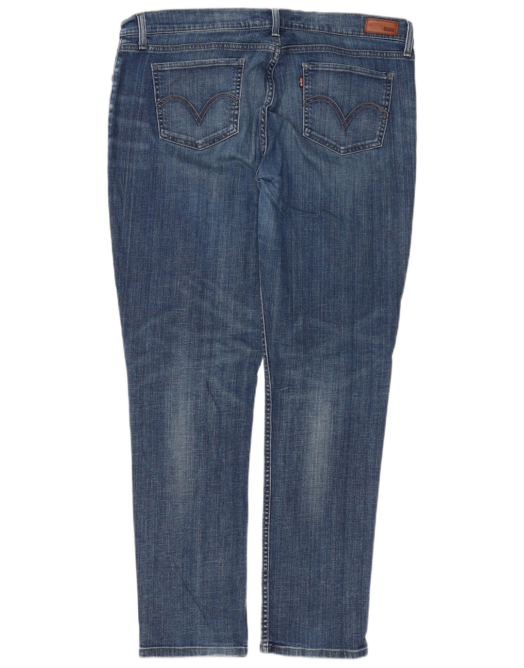 LEVI'S Womens 524 Super Low Slim Jeans W34 L32 Blue Cotton