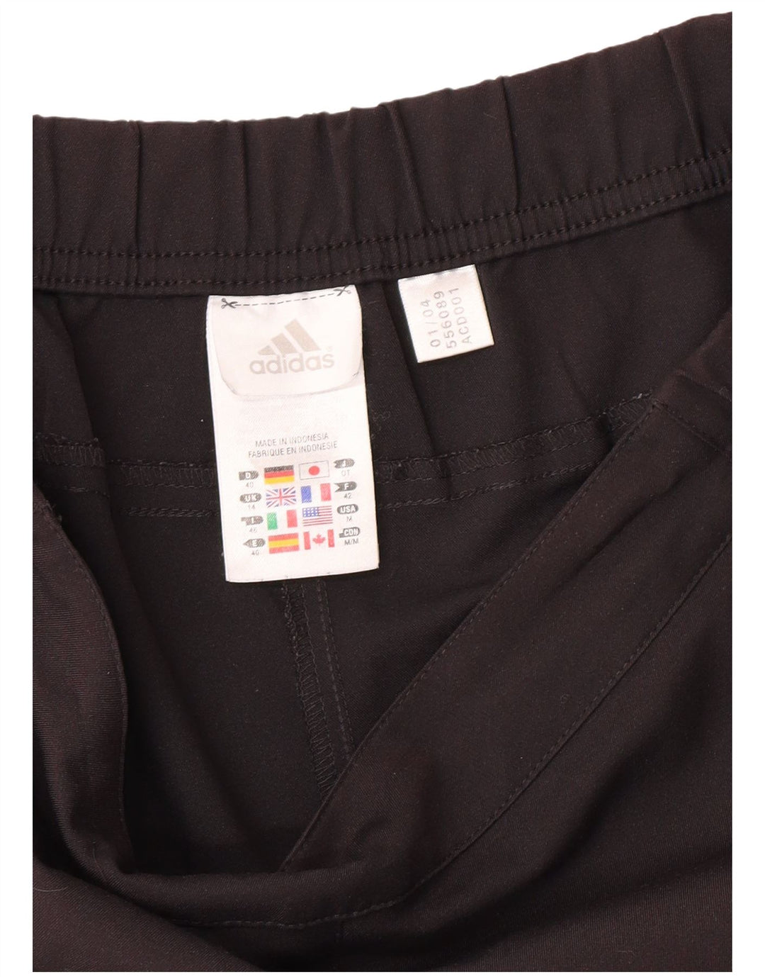 Adidas Womens Sport Shorts UK 14 Medium Black Polyester Sports