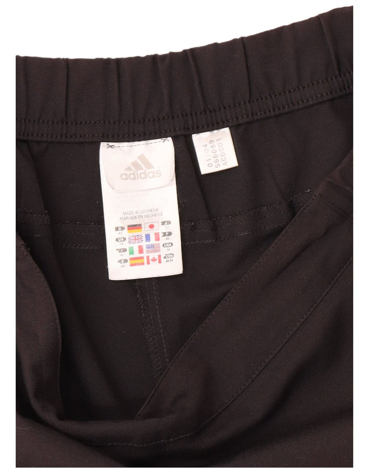 Adidas Womens Sport Shorts UK 14 Medium Black Polyester Sports