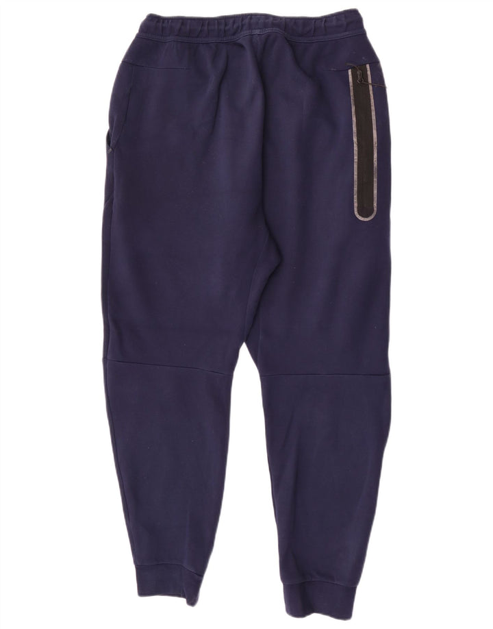 Nike Mens Tracksuit Trousers Joggers Medium Navy Blue Cotton