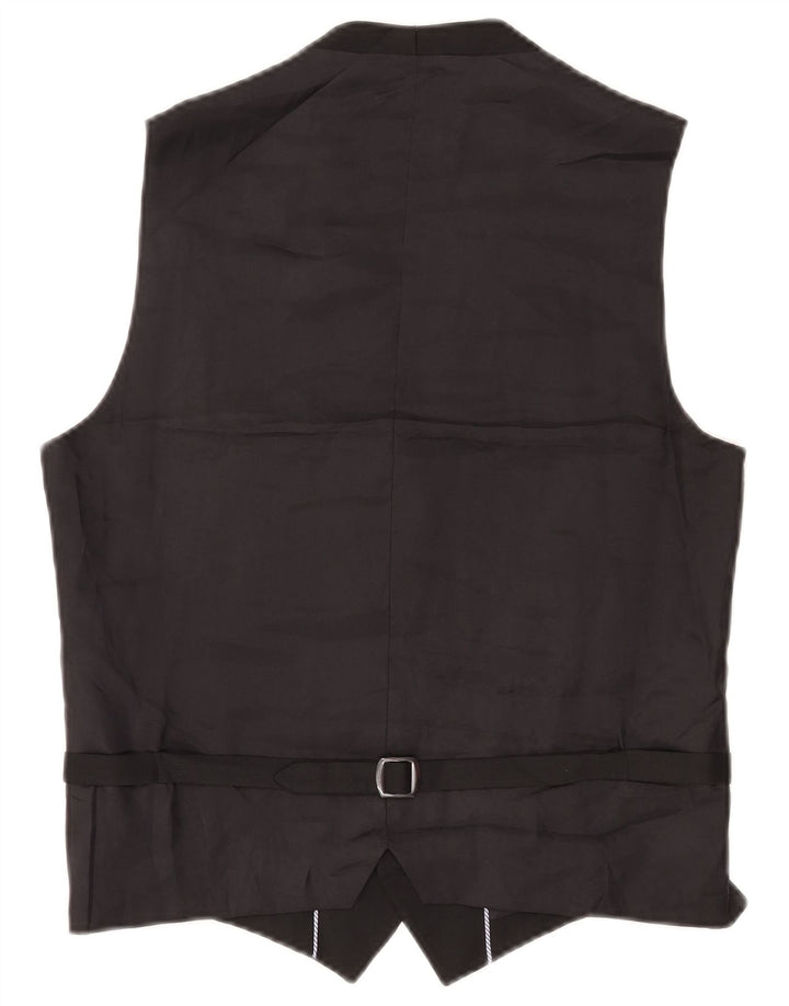 Zara Mens Waistcoat Medium Black Wool