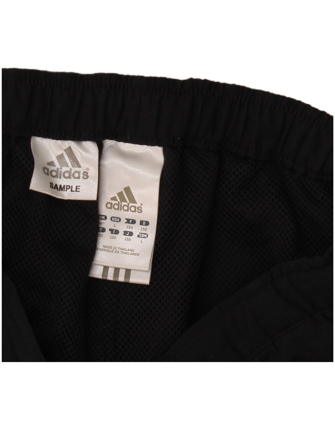 ADIDAS Boys Tracksuit Trousers 11-12 Years  Black Polyester