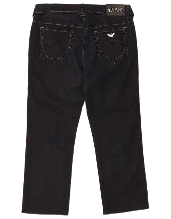 Armani Womens Straight Jeans W29 L24 Navy Blue Cotton