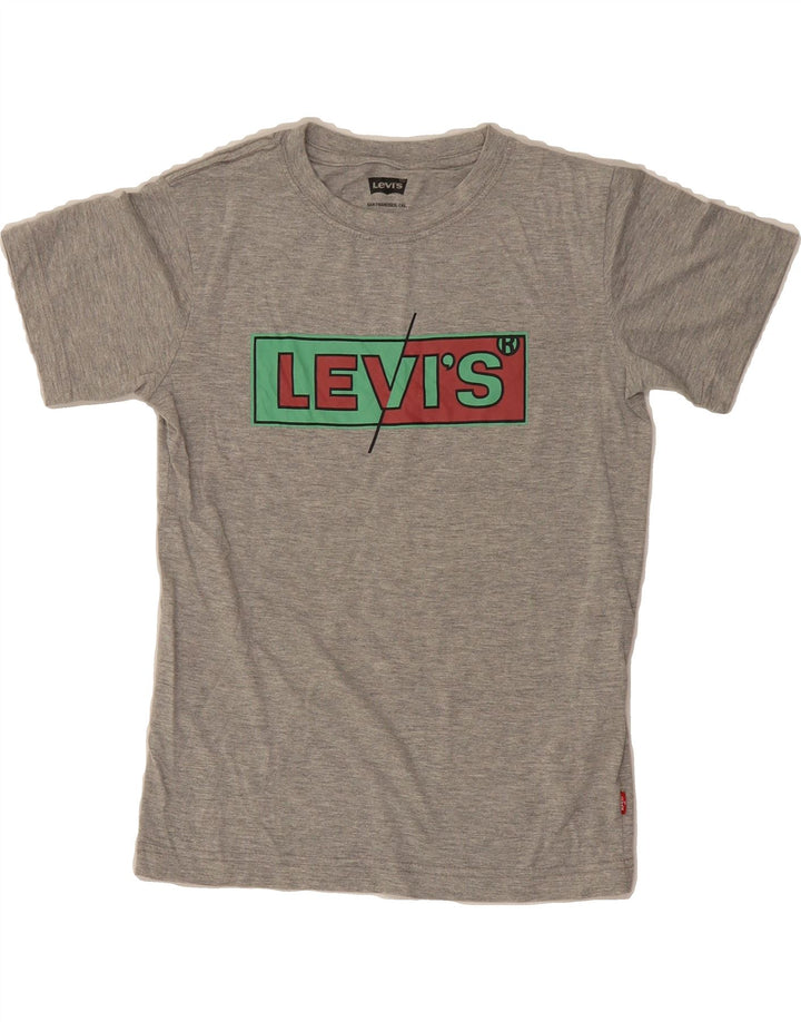 LEVI'S Boys Graphic T-Shirt Top 10-11 Years Medium  Grey Cotton Vintage Levi's and Second-Hand Levi's from Messina Hembry 