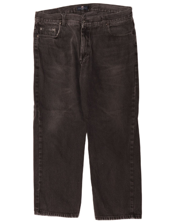 Marks & Spencer Mens Blue Harbour Straight Jeans W40 L29 Black Cotton