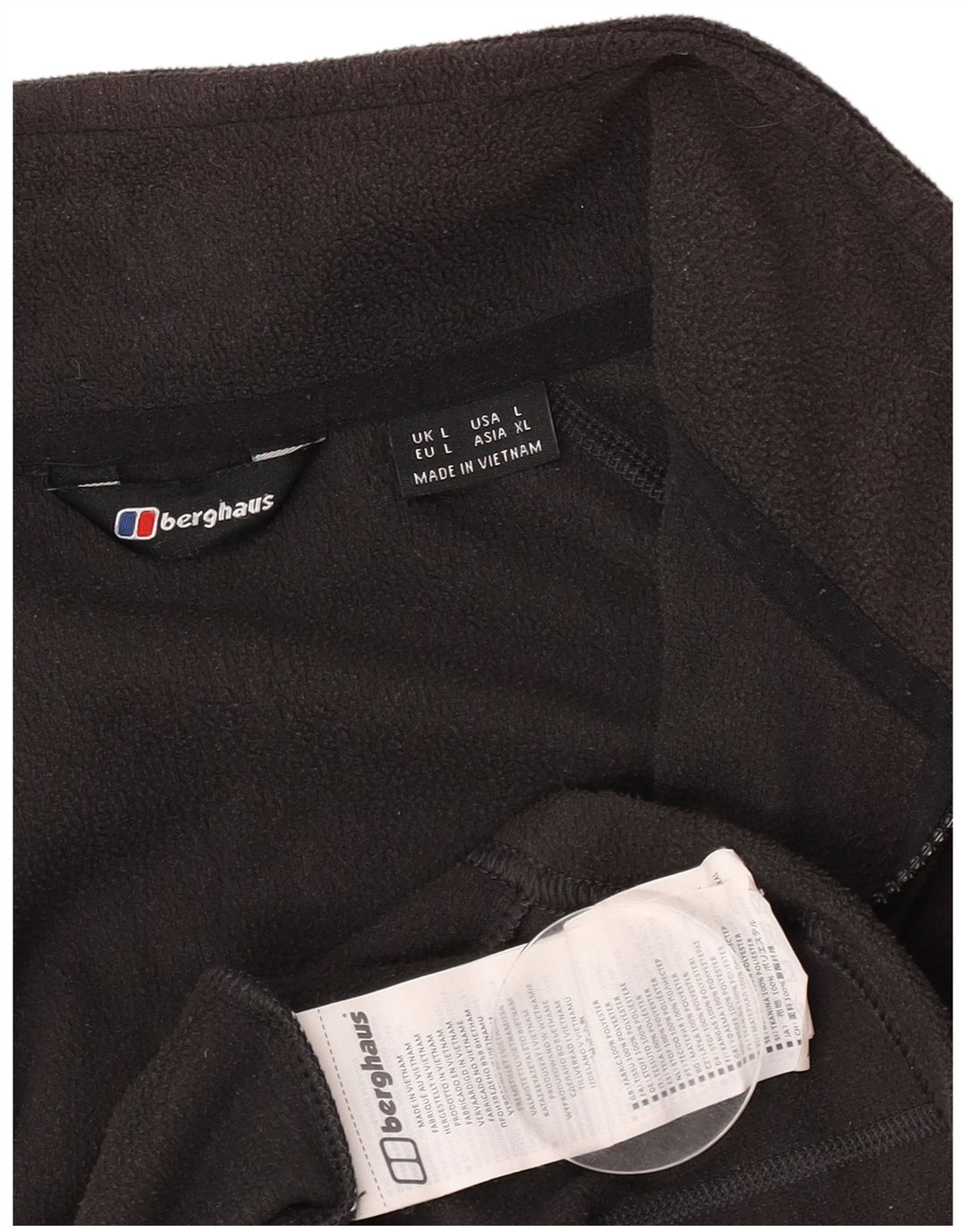 Bergans Mens Fleece Jacket UK 40 Large Brown Polyester