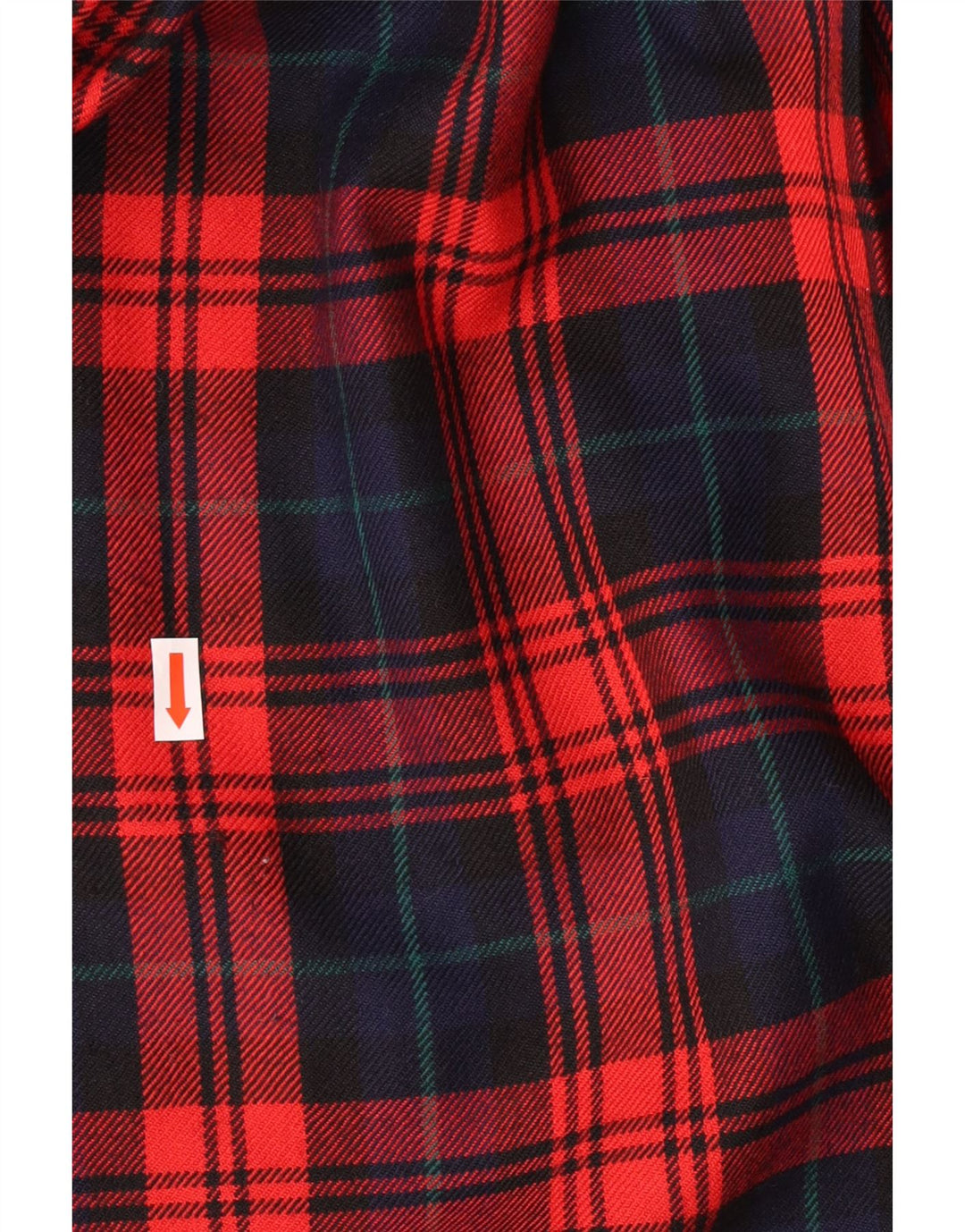 Vintage Womens Knife Pleated Skirt IT 42 Medium W28 Red Check Virgin Wool