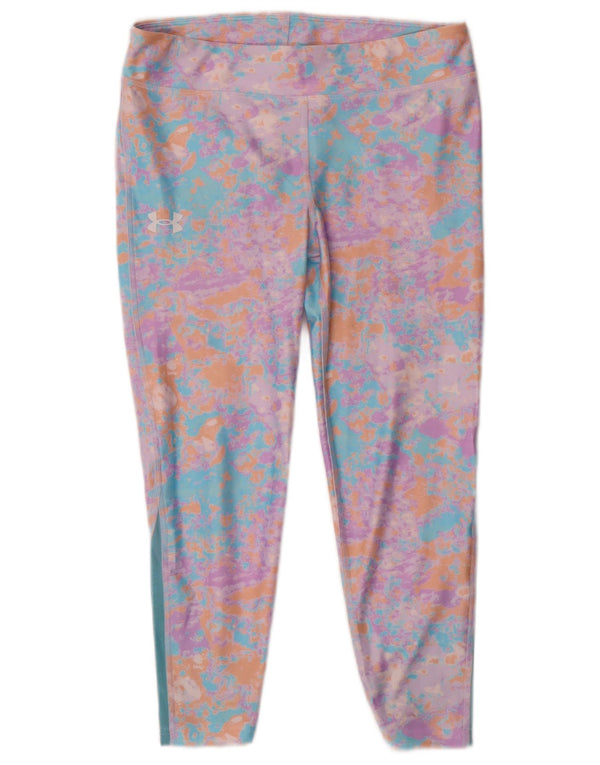 UNDER ARMOUR Girls Leggings 11-12 Years Large  Multicoloured Tie Dye