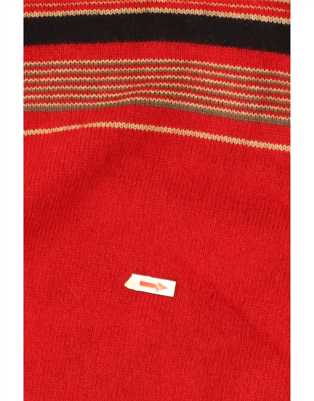 PAUL SMITH Mens Crew Neck Jumper Sweater XL Red Striped Wool