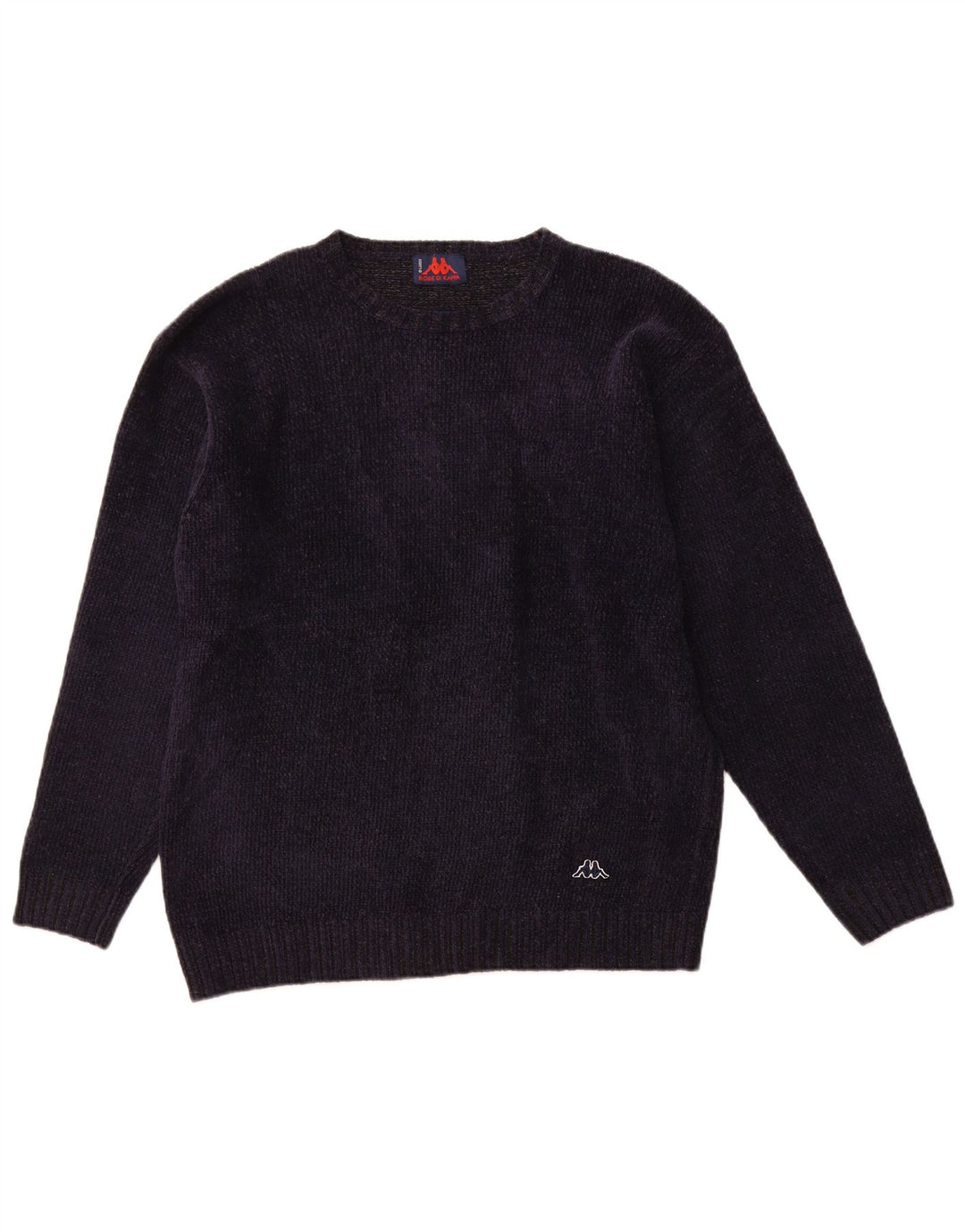 KAPPA Mens Crew Neck Jumper Sweater Large Navy Blue Acrylic
