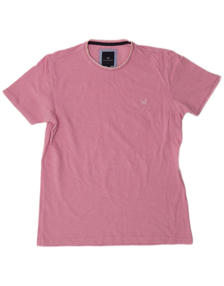 Crew Clothing Mens T-Shirt Top Large Pink