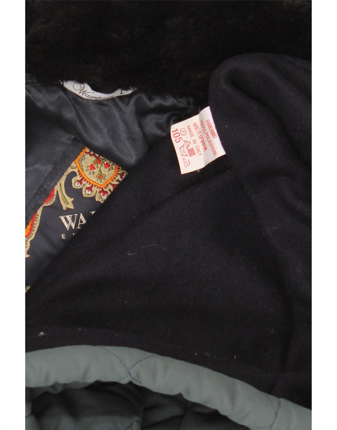 WAMPUM Mens Quilted Jacket UK 40 Large Green Polyester