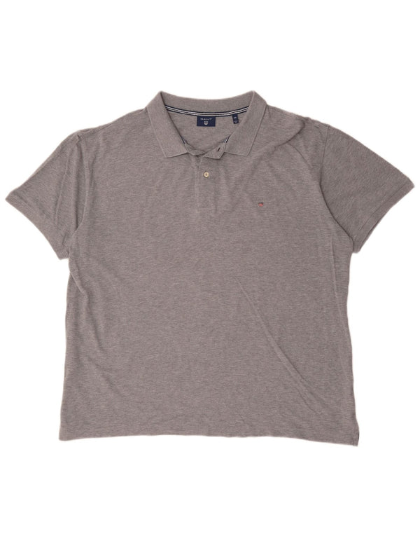 Gant Mens Polo Shirt 4XL Grey Flecked Cotton