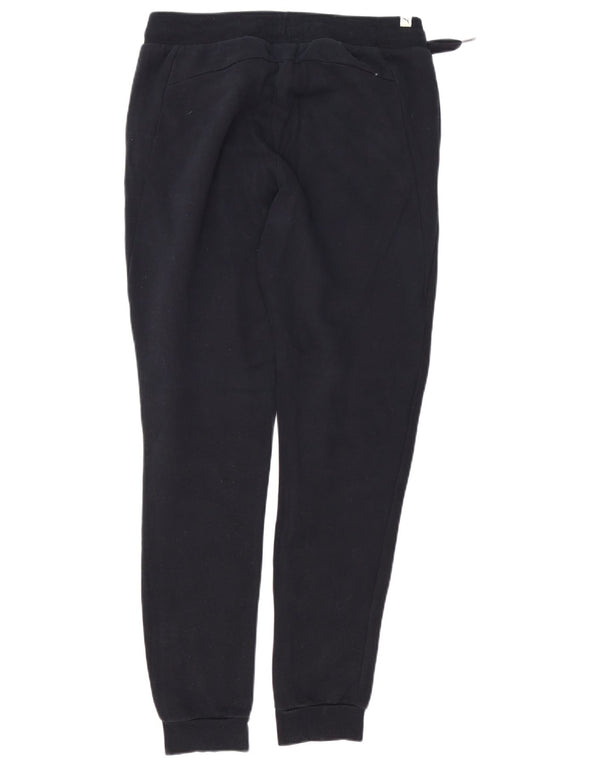 PUMA Womens Tracksuit Trousers Joggers UK 14 Large Navy Blue Cotton
