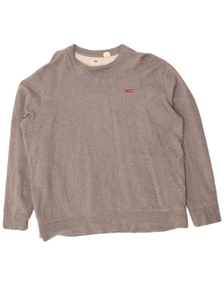 Levi's Mens Standard Sweatshirt Jumper XL Grey Cotton Classic