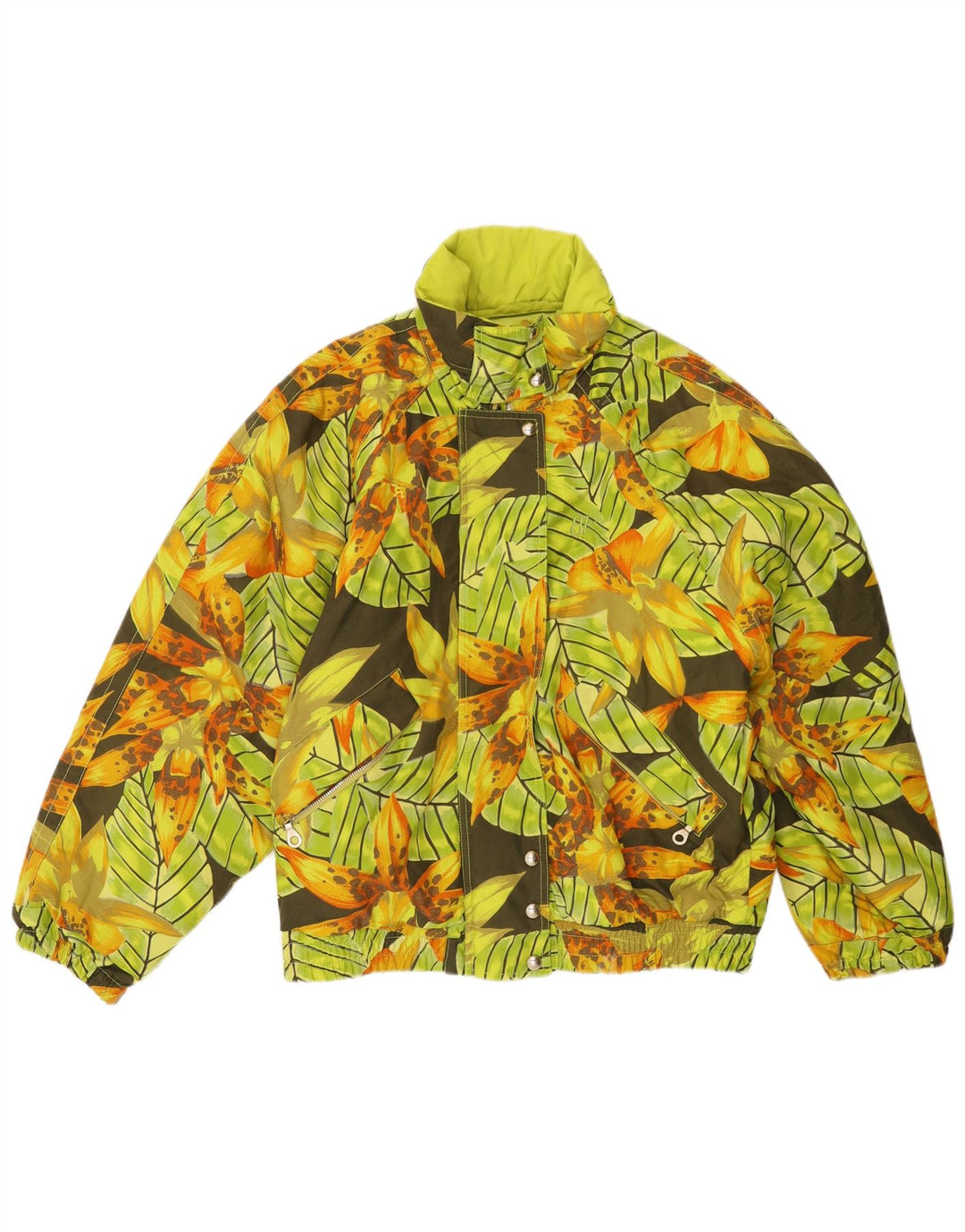 BELFE & BELFE Womens Windbreaker Jacket IT 42 Medium Green Floral