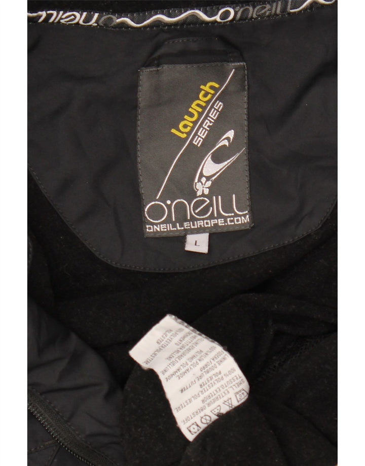 O'Neill Mens Hooded Windbreaker Jacket UK 40 Large Black Polyester