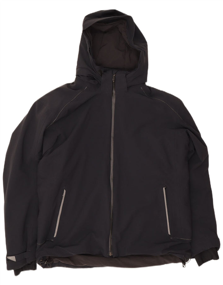 Vision Mens Hooded Rain Jacket UK 40 Large Navy Blue Polyamide