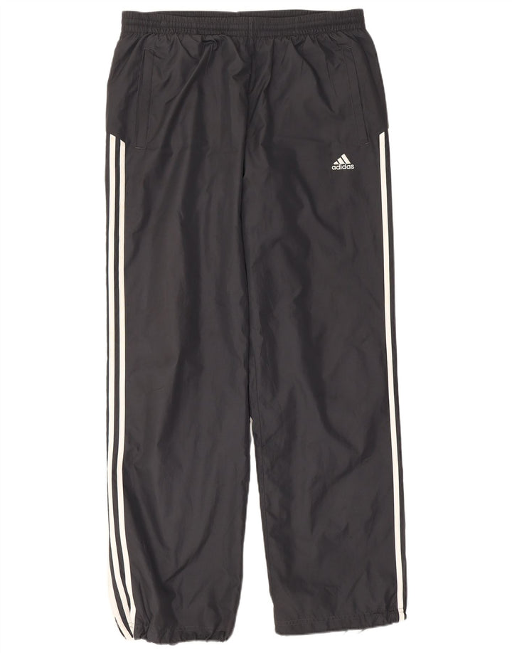 ADIDAS Mens Tracksuit Trousers UK 46/48 XL Black Polyester