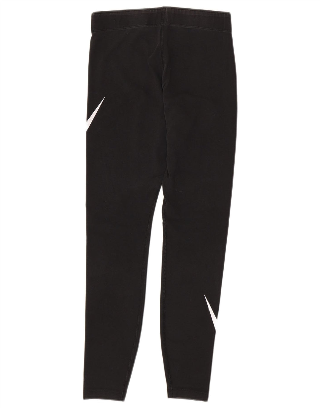 NIKE Womens Graphic Leggings UK 8 Small  Black Cotton