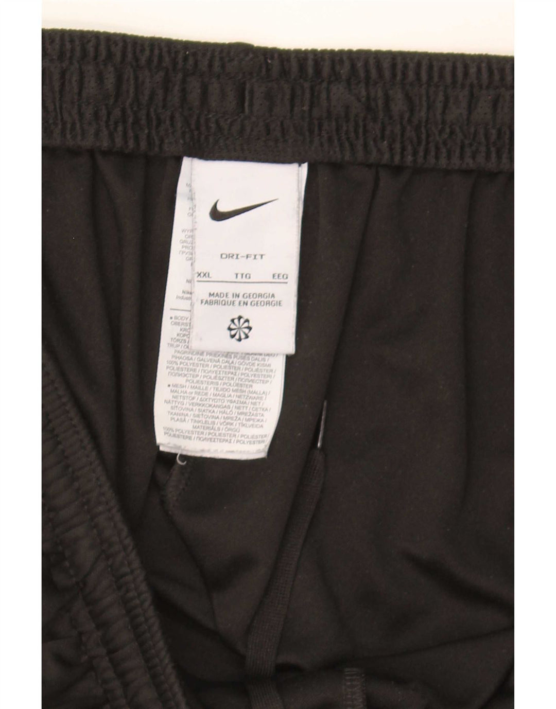 Nike Mens Dri Fit Tracksuit Trousers 2XL  Black Colourblock Polyester