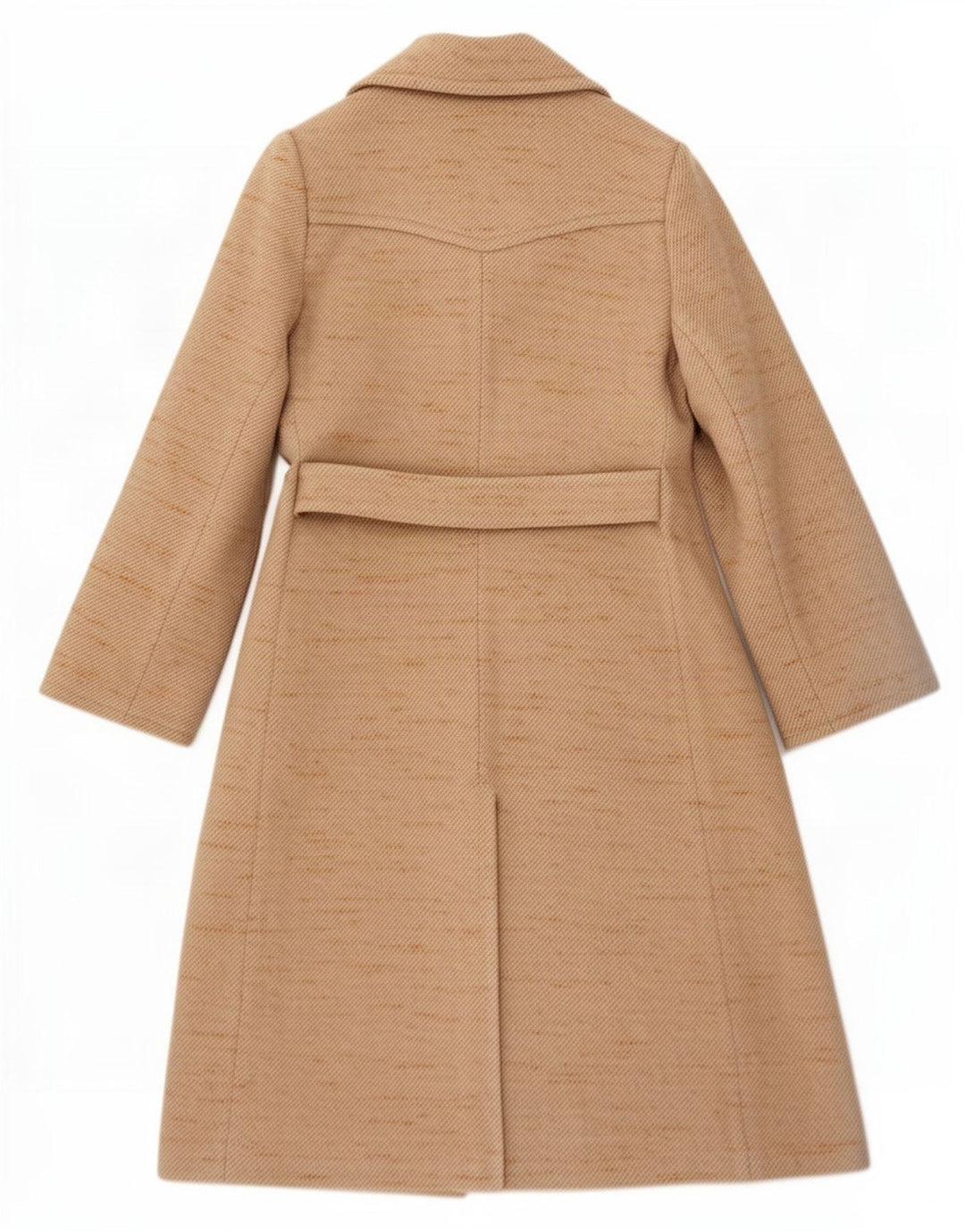 Vintage Womens Overcoat UK 10 Small Beige Flecked