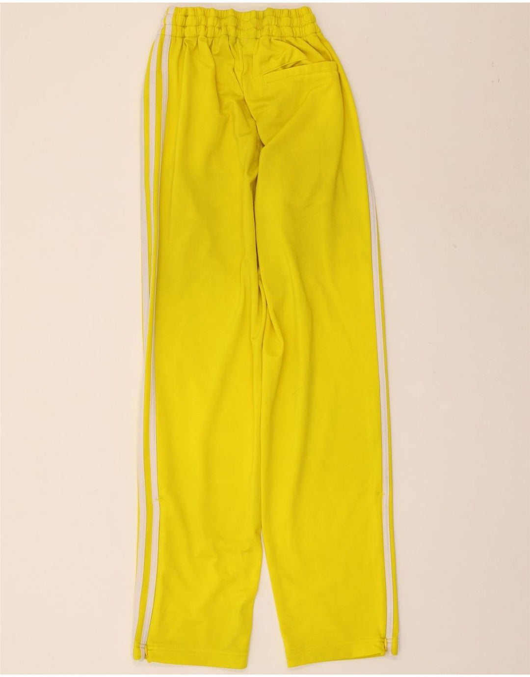 ADIDAS Womens Tracksuit Trousers UK 8 Small  Yellow Polyester