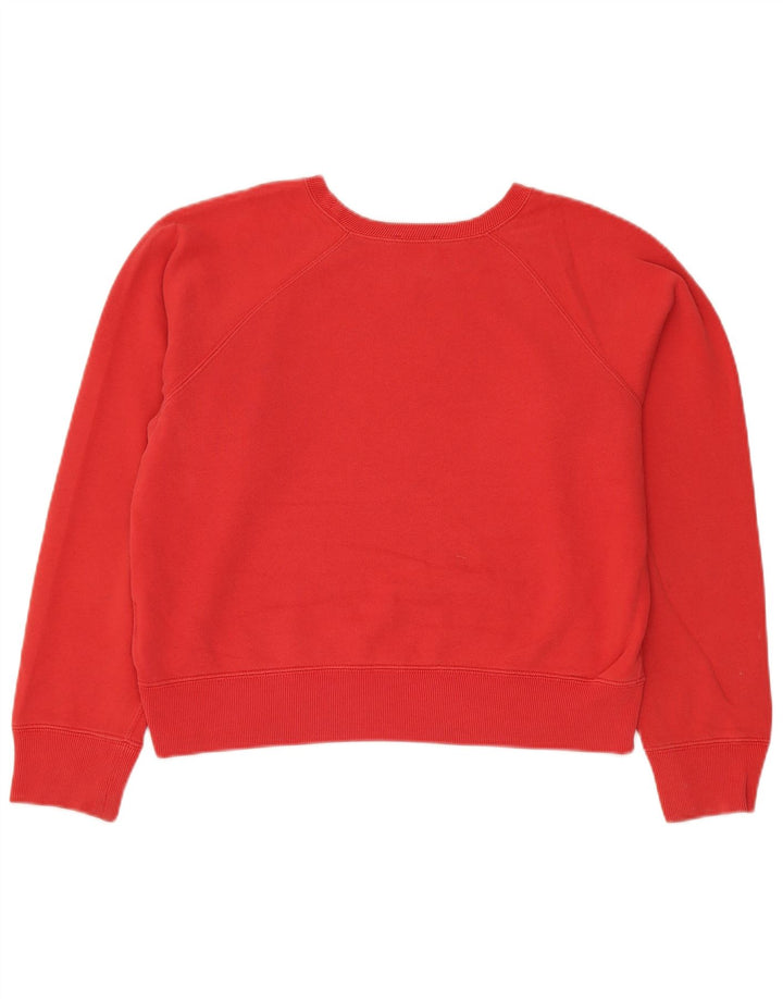 Polo Ralph Lauren Womens Oversized Sweatshirt Jumper UK 14 Medium Red
