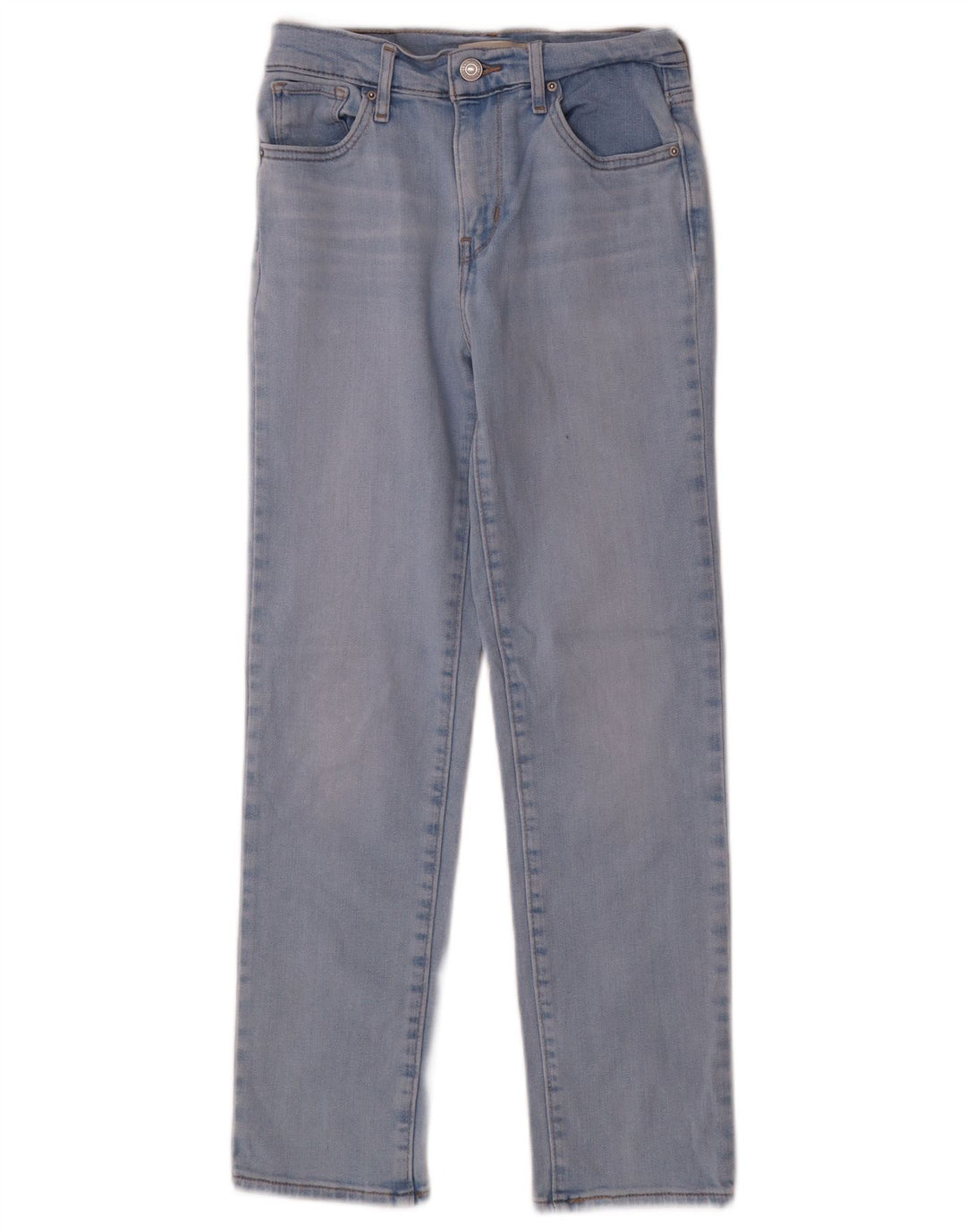 Levi's Womens Straight Jeans W25 L26 Blue Cotton