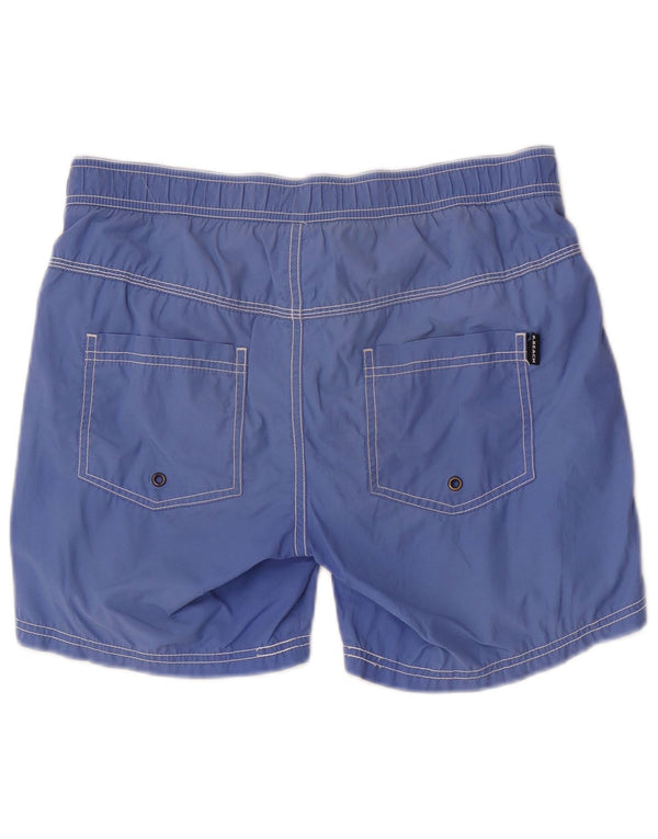 Benetton Mens Swimming Shorts Small Blue Cotton
