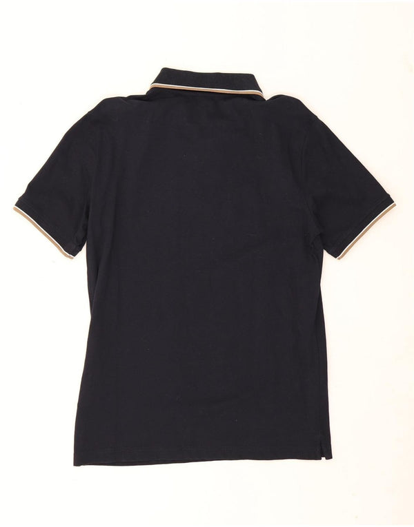 Guess Mens Slim Fit Polo Shirt UK 46 XL Navy Blue Cotton
