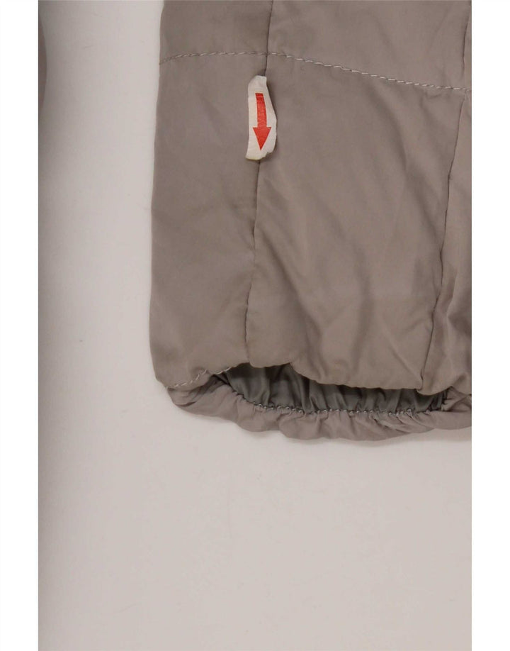 Napapijri Womens Hooded Padded Jacket UK 10 Small Grey Polyester