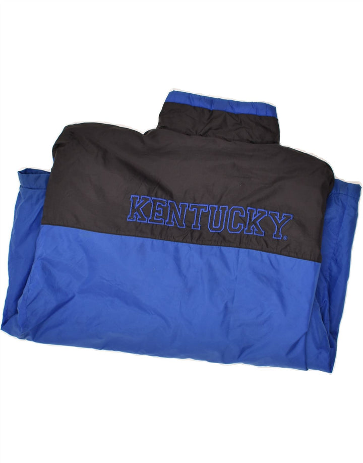 STARTER Mens Rain Jacket UK 42 XL Blue Colourblock Nylon Vintage Starter and Second-Hand Starter from Messina Hembry 