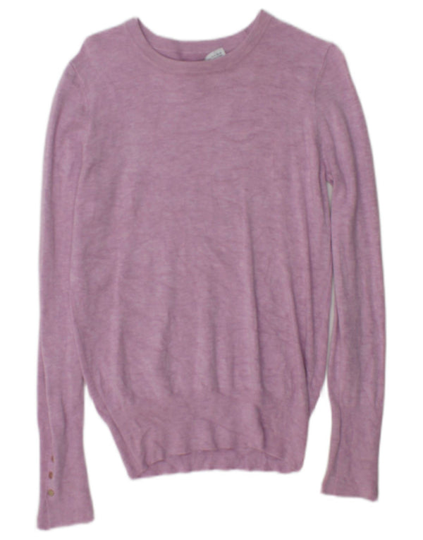 Zara Womens Boat Neck Jumper Sweater UK 10 Small Pink